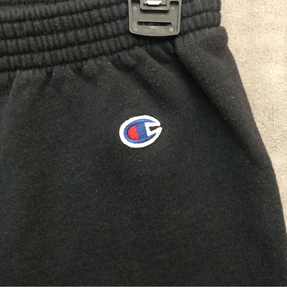 Champion Boy’s Powerblend Fleece Open Bottom Sweatpants Black Large - Picture 3 of 8